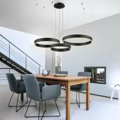 Luminaires Paul Neuhaus Suspensions|Suspension Paul Neuhaus SCULLI LED Noir, 2 lumières