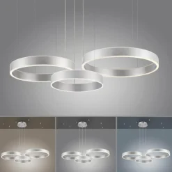 Luminaires Paul Neuhaus Éclairage Led|Suspension Paul Neuhaus SCULLI LED Argenté, 2 lumières