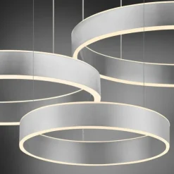 Luminaires Paul Neuhaus Éclairage Led|Suspension Paul Neuhaus SCULLI LED Argenté, 2 lumières