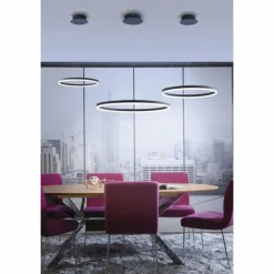Luminaires Paul Neuhaus Éclairage Led|Suspension Paul Neuhaus TITUS LED Anthracite, 1 lumière