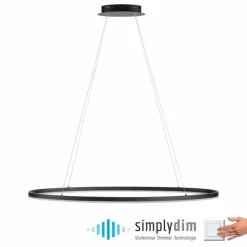 Luminaires Paul Neuhaus Éclairage Led|Suspension Paul Neuhaus TITUS LED Anthracite, 1 lumière
