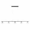 Luminaires Paul Neuhaus Éclairage Led|Suspension Paul Neuhaus WIDOW LED Noir, 5 lumières