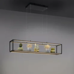Luminaires Paul Neuhaus Éclairage Led|Suspension Paul-Neuhaus CONTURA LED Noir, 4 lumières