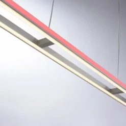 Luminaires Paul Neuhaus Éclairage Led|Suspension Paul-Neuhaus HELIX LED Aluminium, 2 lumières, Télécommandes