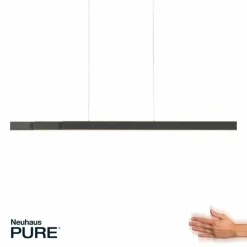Luminaires Paul Neuhaus Éclairage Led|Suspension Paul-Neuhaus PURE-LUME LED Anthracite, 6 lumières