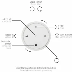 Luminaires Paul Neuhaus Éclairage Led|Suspension Paul-Neuhaus PURE E-CLIPSE LED Argenté, 2 lumières, Télécommandes