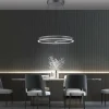 Luminaires Paul Neuhaus Éclairage Led|Suspension Paul-Neuhaus PURE E-LOOP LED Gris, 2 lumières, Télécommandes