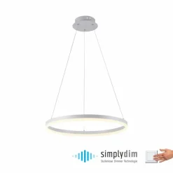 Luminaires Paul Neuhaus Éclairage Led|Suspension Paul-Neuhaus TITUS LED Blanc, 1 lumière
