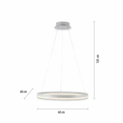 Luminaires Paul Neuhaus Éclairage Led|Suspension Paul-Neuhaus TITUS LED Blanc, 1 lumière