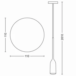 Suspension Philips Hue Devote LED Blanc, 1 lumière