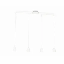 Luminaires Philips Suspensions|Suspension Philips myLiving WOLGA LED Blanc, 4 lumières