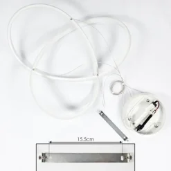 hofstein Éclairage Led|Suspension Pitasch LED Blanc, 1 lumière