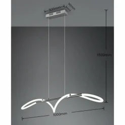 Luminaires Reality Suspensions|Suspension Reality Argos LED Chrome, 1 lumière
