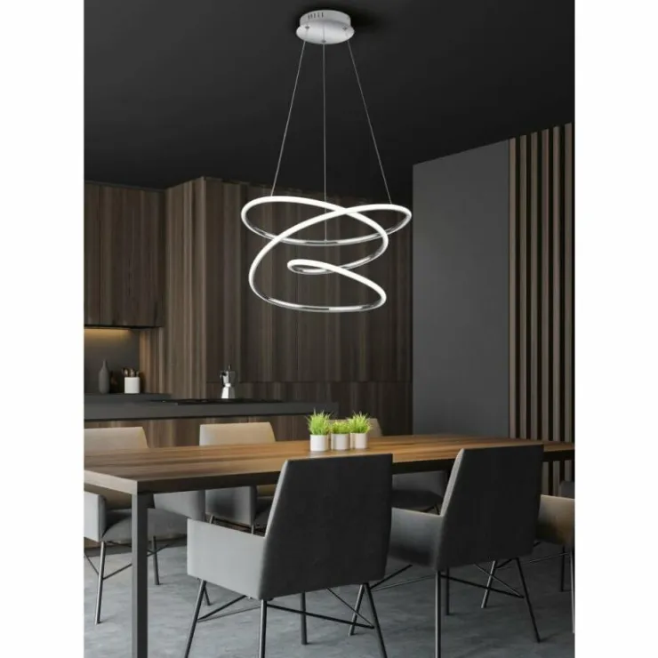 Luminaires Reality Éclairage Led|Suspension Reality Bologna LED Chrome, 1 lumière