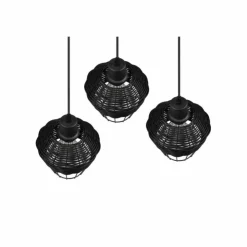 Luminaires Reality Suspensions|Suspension Reality Borka Noir, 3 lumières