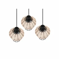 Luminaires Reality Suspensions|Suspension Reality Borka Noir, 3 lumières