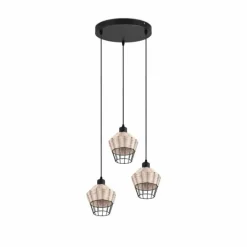Luminaires Reality Suspensions|Suspension Reality Borka Noir, 3 lumières