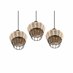 Luminaires Reality Suspensions|Suspension Reality Borka Noir, 3 lumières