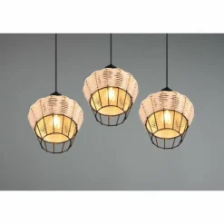 Luminaires Reality Suspensions|Suspension Reality Borka Noir, 3 lumières