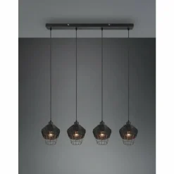 Luminaires Reality Suspensions|Suspension Reality Borka Noir, 4 lumières