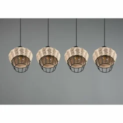 Luminaires Reality Suspensions|Suspension Reality Borka Noir, 4 lumières