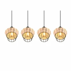 Luminaires Reality Suspensions|Suspension Reality Borka Noir, 4 lumières