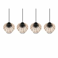 Luminaires Reality Suspensions|Suspension Reality Borka Noir, 4 lumières