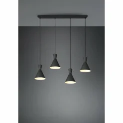 Luminaires Reality Suspensions|Suspension Reality Enzo Noir, 4 lumières