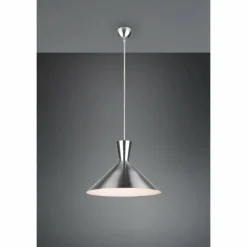 Luminaires Reality Suspensions|Suspension Reality Enzo Nickel mat, 1 lumière