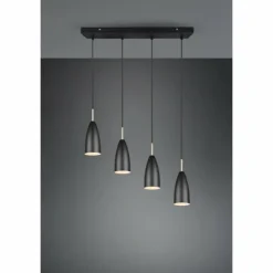 Luminaires Reality Suspensions|Suspension Reality Farin Noir, 4 lumières