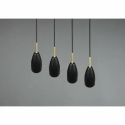 Luminaires Reality Suspensions|Suspension Reality Farin Noir, 4 lumières