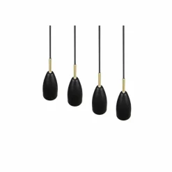 Luminaires Reality Suspensions|Suspension Reality Farin Noir, 4 lumières