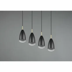 Luminaires Reality Suspensions|Suspension Reality Farin Noir, 4 lumières