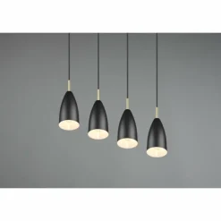 Luminaires Reality Suspensions|Suspension Reality Farin Noir, 4 lumières