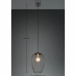 Luminaires Reality Suspensions|Suspension Reality Grid Noir, 1 lumière