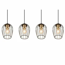 Luminaires Reality Suspensions|Suspension Reality Grid Noir, 4 lumières