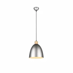 Luminaires Reality Suspensions|Suspension Reality Jagger Brun foncé, Nickel mat, 1 lumière