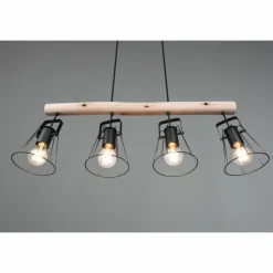 Luminaires Reality Suspensions|Suspension Reality Jaipur Noir, 4 lumières