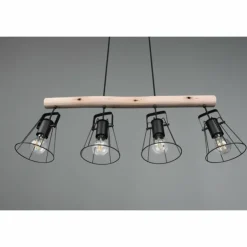 Luminaires Reality Suspensions|Suspension Reality Jaipur Noir, 4 lumières