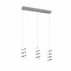 Luminaires Reality Éclairage Led|Suspension Reality Laola LED Chrome, 3 lumières