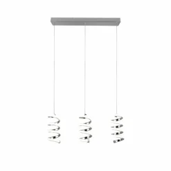 Luminaires Reality Éclairage Led|Suspension Reality Laola LED Chrome, 3 lumières