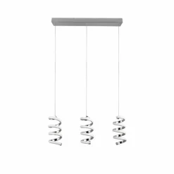 Luminaires Reality Éclairage Led|Suspension Reality Laola LED Chrome, 3 lumières