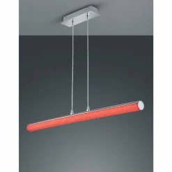 Luminaires Reality Suspensions|Suspension Reality LEIA LED Chrome, 1 lumière, Télécommandes, Changeur de couleurs