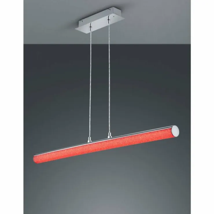 Luminaires Reality Suspensions|Suspension Reality LEIA LED Chrome, 1 lumière, Télécommandes, Changeur de couleurs