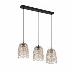 Luminaires Reality Suspensions|Suspension Reality Lovis Noir, 3 lumières