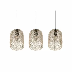Luminaires Reality Suspensions|Suspension Reality Lovis Noir, 3 lumières