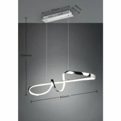 Luminaires Reality Éclairage Led|Suspension Reality PADUA LED Chrome, 1 lumière