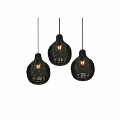 Luminaires Reality Suspensions|Suspension Reality Sprout Noir, 3 lumières