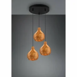 Luminaires Reality Suspensions|Suspension Reality Sprout Noir, 3 lumières