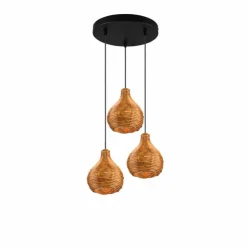 Luminaires Reality Suspensions|Suspension Reality Sprout Noir, 3 lumières